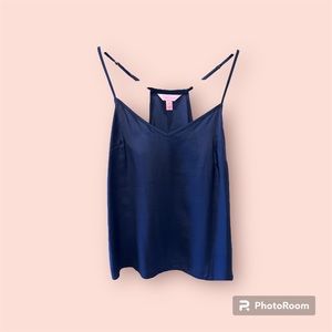 Lilly Pulitzer Navy Silk Camisole sz XS